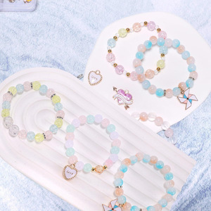Diy Beaded Jewelry Kit Glass Beads Imitation Pearls Spacer Beads Pendant <b>Set</b> For Crafting Bracelets Necklaces Accessories - Product Image 3
