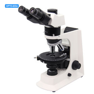 Microscopio Polarizzante Trinoculare Illuminato OPTO-EDU A15.2603-B 400X con <span class=keywords><strong>Obiettivo</strong></span> Plan Infinito Senza Stress a Doppio Strato Abbe - Product Image 1