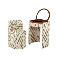 Ensemble de coiffeuse de luxe vintage motif léopard, zèbre et tigre, avec chaise et panneau de rangement rabattable, pour chambre à coucher