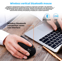 Penjualan Terbaik dari pabrik tetikus nirkabel vertikal tangan kanan atau tangan kiri Mouse komputer ergonomis isi ulang