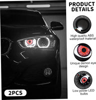 Accessoires pour phares de voiture, 2 pièces, yeux de démon LED, yeux d'ange, lumière pour voiture, 4 ou 8 modèles au choix