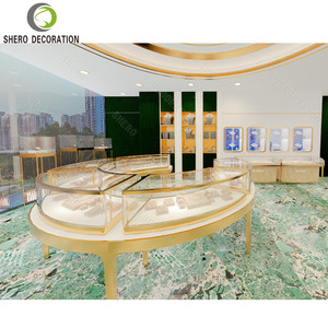 Meubles de vitrine de bijouterie de luxe, design de vitrine de bijouterie, comptoir en verre, présentoir de bijoux avec éclairage - Product Image 4