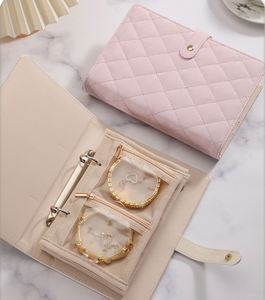 Space-Saving Waterproof Travel Jewelry Organizer with 5-Layer Adjustable <b>Storage</b> - Product Image 5