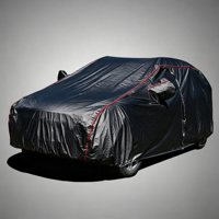 Housse de protection pour voiture en polyester imperméable anti-UV toutes saisons avec résistance aux rayures et protection de la peinture automobile