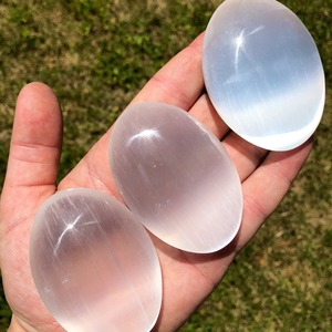 Wholesale Hot Sales Healing Crystal <b>Craft</b> Natural Selenite Palm Stone for Home Decor and Gifts - Product Image 3