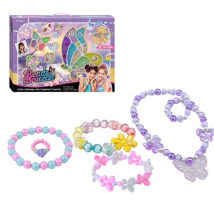 Kit de Fabricación de Joyas DIY <span class=keywords><strong>para</strong></span> <span class=keywords><strong>Niñas</strong></span> EPT, Set de Cuentas de Mariposa/Sirena/Unicornio <span class=keywords><strong>para</strong></span> <span class=keywords><strong>Pulseras</strong></span> y Collares, Regalo Creativo de Arte y Manualidades - Product Image 3