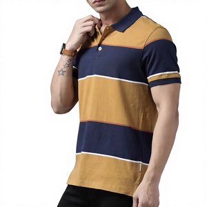 Chemises polo pour hommes en tissu doux, coupe classique, design élégant, pour un look chic, décontracté ou en plein air. - Product Image 1