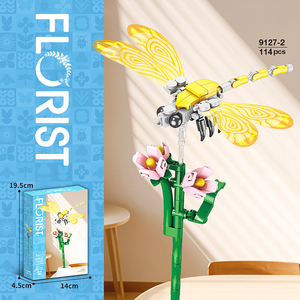 Ensembles de blocs de construction floraux Papillon Abeille Plante en pot Cadeau Ensembles de briques MOC Ensembles DIY pour l'éducation des enfants Jouets 9127 - Product Image 3