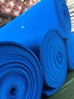 Feuilles d'éponge en silicone bleu résistantes aux hautes températures, densité personnalisée 100 kg, 150 kg, pour tables en fer