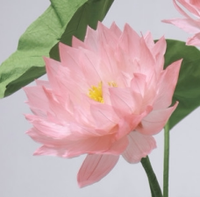 Fleurs géantes en papier de soie faites à la main, fleurs de lotus, feuilles de lotus pour décorations de scène de mariage, vitrines de magasins, installation artistique