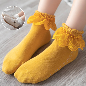 Chaussettes à lacets pour filles, chaussettes solides pour bébés et enfants de 0 à 12 ans, automne 2021 - Product Image 1
