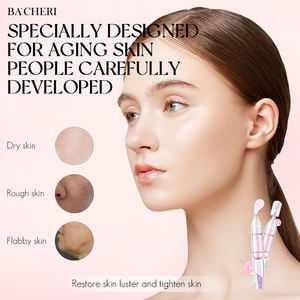 Etiqueta privada OEM vitamina B12 colágeno cuidado de la piel antienvejecimiento hidratante antiacné ácido hialurónico suero de ampolla Facial - Product Image 3