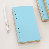 Papier parfumé auto-adhésif A7/A6/A5, bloc-notes pour étudiants, séparateurs d'index, pages détachées, couleur unie, découpe personnalisée