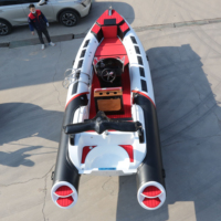 Bateau pneumatique à rames en fibre de verre rigide de haute qualité en Hypalon fabriqué en Chine à vendre