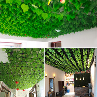 Feuilles de vigne artificielles en rotin, lierre, feuilles de vigne persistantes, plantes Pothos, fausses plantes en plastique résistantes aux UV pour plafond, maison et jardin