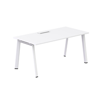 Bureau de direction moderne en bois réglable avec revêtement en poudre époxy durable, table de bureau pour directeur ou superviseur avec tiroir à dossiers