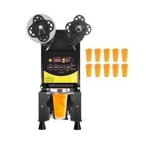 Pearl Milk Coffee <b>Tea</b> Equipment Automatic Hot Available Plastic Cup Sealing <b>Machine</b> for Shop Use Foil Film Bag Packaging Option - Product Image 5
