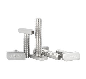 304 ברגי t נירוסטה m8 m10 t t ברגים ראש מרובע לפרופיל אלומיניום וערוץ רכבת סולארית - Product Image 6