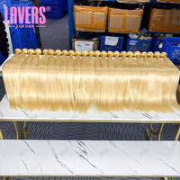 Lots de Cheveux Humains Brésiliens en Gros, Tissages de Cheveux Vierges Raides 613, Lots de Cheveux Blonds Vierges Bruts