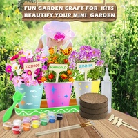Kit de peinture et de plantation pour enfants, outils de jardinage pour la culture des fleurs, jouet de jardinage en plein air pour enfants, cadeau d'anniversaire pour fille et garçon, cadeau de Nouvel An
