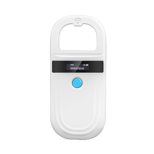 Lecteur d'étiquettes RFID Bluetooth en plastique GREAT FARM GF-DEJ-180 pour chiens, orange et blanc, garantie 1 an, lit les étiquettes FDX-B/EMID, USB - Product Image 1