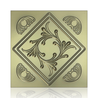 Panneaux de plafond 3D imperméables et antistatiques, nouveau design, matériau PVC, grille de plafond, hôpital, maison, intérieur commercial, résistant au feu