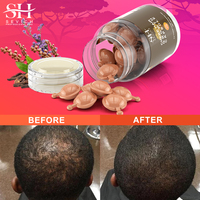 Minyak Rambut Herbal Organik Chebe Powder Private Label Formula 2-IN-1 Menutrisi Melembapkan Vitamin E Essential Menyegarkan