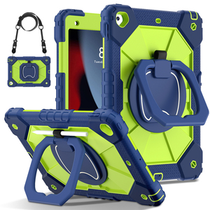 Custodia per Tablet Antiurto Resistente in PC Rigido e Silicone con Supporto Girevole a 360° per <span class=keywords><strong>iPad</strong></span> 10.2 9a 8a 7a Generazione - Product Image 1