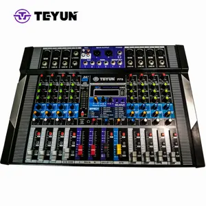Teyun เครื่องผสมสัญญาณเสียง8ช่อง, อินเทอร์เฟซเสียง USB แบบมืออาชีพพร้อม USB การ์ดเสียงอินเตอร์เฟซเสียงแอป USB ออดิโอพีซี