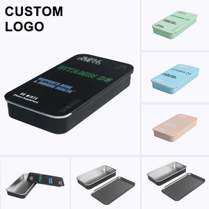 Custom High Quality Sliding Metal Boxes for Sweets Pill Candy Mint Packaging Empty Small Tin Box