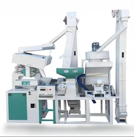 Machine complète de décorticage du riz automatique 1 tonne par heure en acier au carbone, multifonction pour maïs/blé/sorgho, moteur 380V triphasé