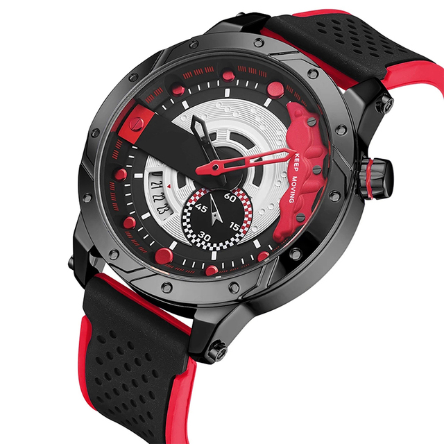 Casual Sport Watches For Mens Blue Luxury Silicon Wrist Watch Men Clock Fashion Chronograph In Wristwatches