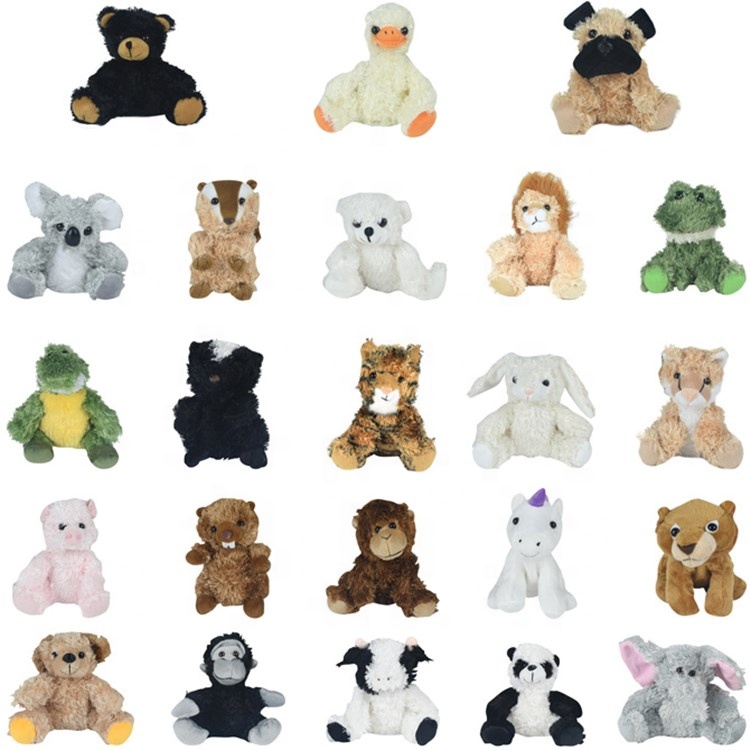 custom small stuffed animals assorted plush bear/elephant/leopard/tiger/giraffe/monkey toys