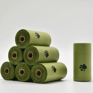 Biodegradable Dog Poop <b>Bags</b> 9x13 Inches Extra Thick Leak-Proof <b>Compostable</b> Strong Odor Control Handle Pet <b>Bags</b> - Product Image 1