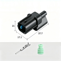 Connecteur mâle étanche en cuivre 6181-0803 à 1 broche pour capteur de cliquetis automobile, compatible avec faisceau de câbles 6189-0591 pour avertisseur sonore de détonation