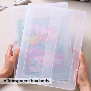 Foska Multi-funzioni di carta trasparente per documenti di protezione <span class=keywords><strong>da</strong></span> <span class=keywords><strong>scrivania</strong></span> organizer Case di plastica scatola di File per la scuola ufficio fornitore - Product Image 5