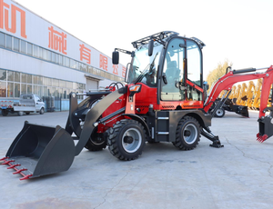 משלוח חינם קובוטה מיני מחפר טרקטור 4x4 גלגלים מנוע דיזל משאבה ומנוע הידראולי איטון - Product Image 2