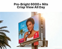 Écran LED d'extérieur à installation fixe, panneau publicitaire pour centre commercial, 960 * 960 mm