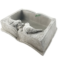 Pot à succulentes de haute qualité en forme d'oiseau, gris ciment classique, pour utilisation au sol, pots et jardinières
