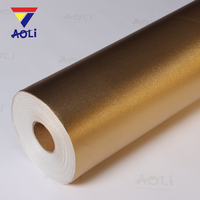 Rouleau de toile brillante écologique dorée pour peinture à l'huile et acrylique, toile argentée 240 g/m² pour imprimante UV et latex