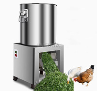 Broyeur électrique de légumes en acier inoxydable hachoir d'alimentation pour l'élevage de volailles coupeur de feuilles d'herbe en acier inoxydable