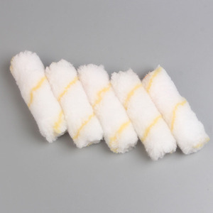 Mini Paint Roller 4 Inch Acrylic Fiber Circular <b>Brush</b> For Painting Building Materials - Product Image 1