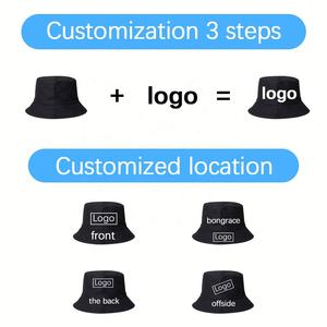 Custom <b>Bucket</b> Hats Reversible for Men Unisex High Quality Polyester Solid Color Plain Blank Hat Embroidery logo <b>Bucket</b> Hat Print - Product Image 2