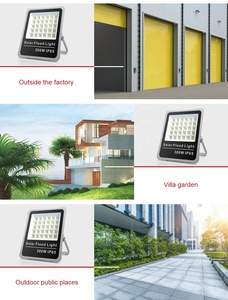 Lampadaire solaire LED tout-en-un 300W IP65 avec aluminium moulé sous pression pour jardin et éclairage, éclairage de 48 heures - Product Image 4