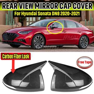 New 2x Car <b>Door</b> Side Wing Rearview <b>Mirror</b> Cover Side <b>Mirror</b> Cap for Hyundai for Sonata DN8 2020-2021 Rear View <b>Mirror</b> Cover - Product Image 1