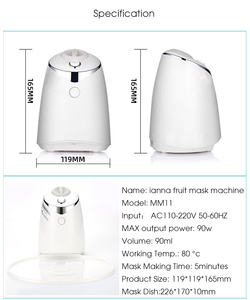 Logotipo gratis Uso en el hogar Máquina automática de máscara facial Dispositivo para hacer máscara facial Fabricante de máscara de fruta orgánica natural al por mayor - Product Image 3