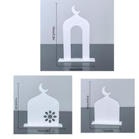 Décorations de table pour Ramadan et Aïd, décorations islamiques pour la maison, ornements lune et étoile pour les fêtes