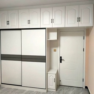Practical Adjustable Eco-Friendly Household Bedroom <b>Wardrobe</b> Sliding Door Large Capacity for Small Bedroom Storage Hotel Villa - Product Image 3