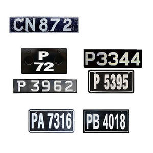 Placas de matrícula de Saint <span class=keywords><strong>Kitt</strong></span> y Nevis Placas de matrícula de aluminio de coche sublimación en blanco en relieve personalizadas - Product Image 2