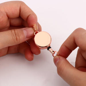 Xinrunjin personnalisable télescopique porte-clés créatif personnalisé gravé carte d'accès corde suspendue Portable ID taille suspendu - Product Image 5